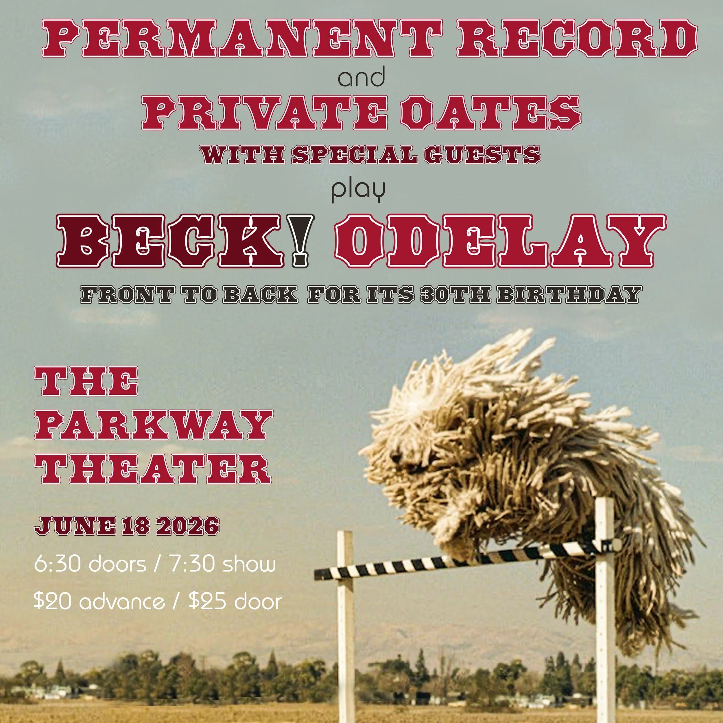 Permanent Record & Private Oates play Beck! Odelay! Front to Back